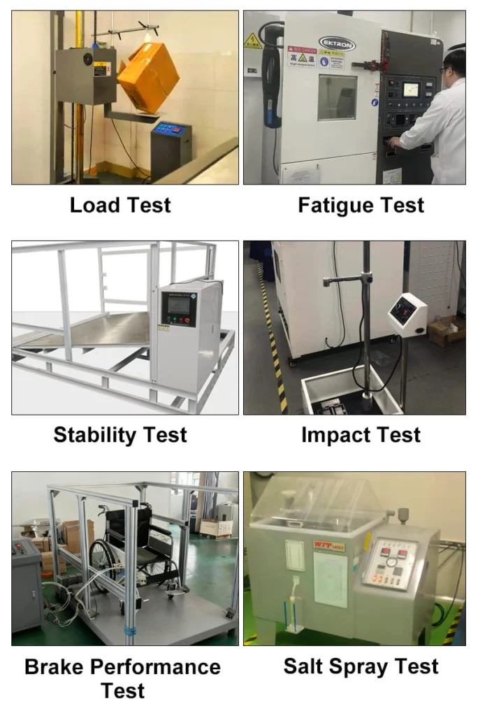 Rehabilitation equipment undergoing structural and load testing to ensure stability, safety, and long-term durability in daily care use