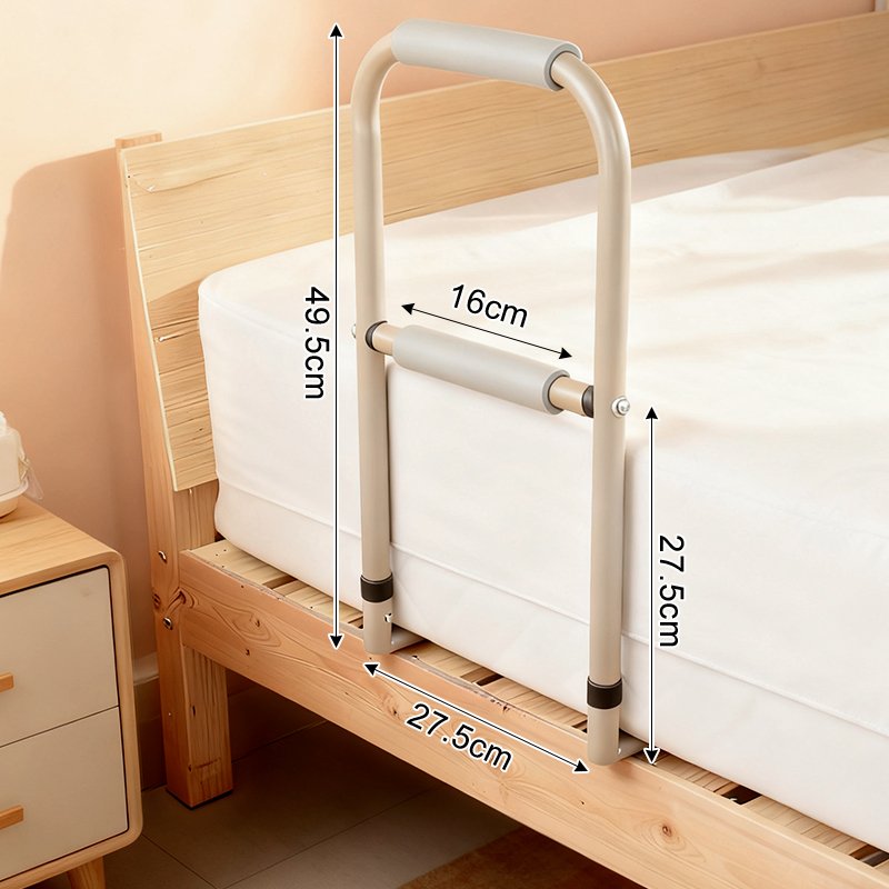 Bedside handrails for elderly care use