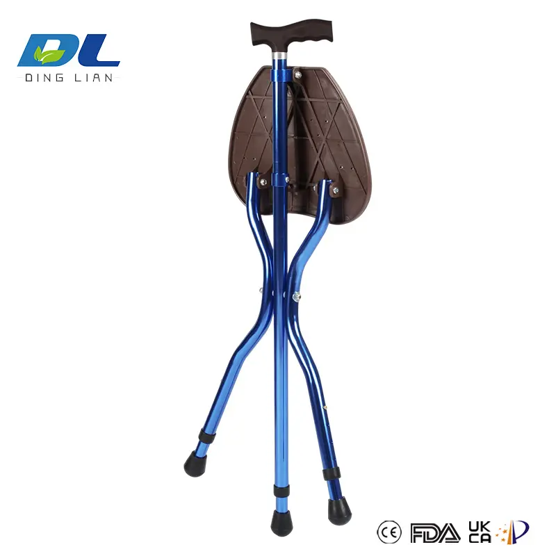 Adjusting the height of DL-5051 walking cane chair handle