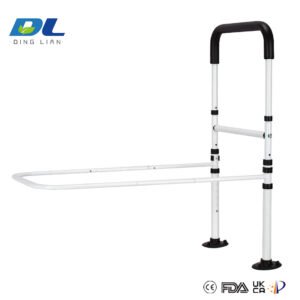 Flat tube design of DL-3013 bedside rail preventing back discomfort