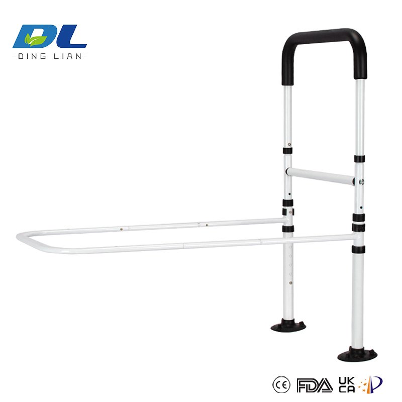 Flat tube design of DL-3013 bedside rail preventing back discomfort