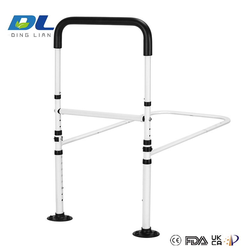 Storage bag attached to DL-3013 bedside rail holding remote and book