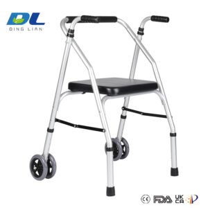 DL-7011E mobility walker with sturdy aluminum frame for daily walking assistance