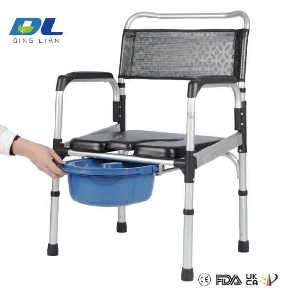 High Commode Leg Stand DL-6014T Adjustable Commode Chair for Safe Toileting Support | Height ...