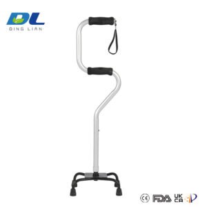 Ergonomic handle DL-5078 four-legged crutch designed for comfortable long-term use
