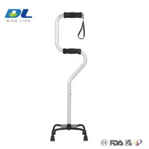 Ergonomic handle DL-5078 four-legged crutch designed for comfortable long-term use