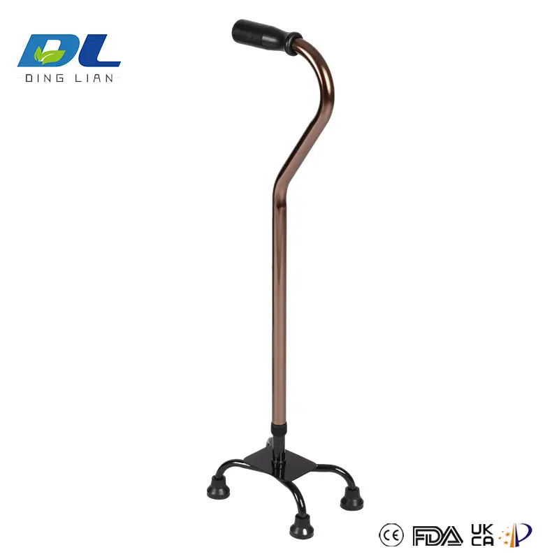 Walking cane designed for elderly balance assistance with comfortable handle shape