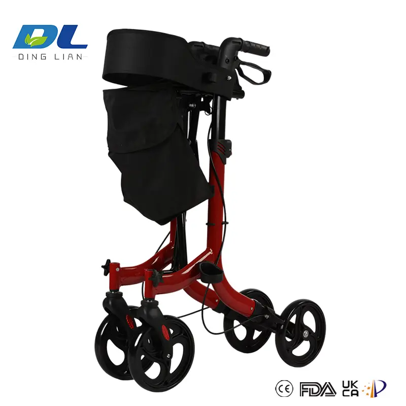 360-degree swivel front wheels on DL-7078A mobility vehicle