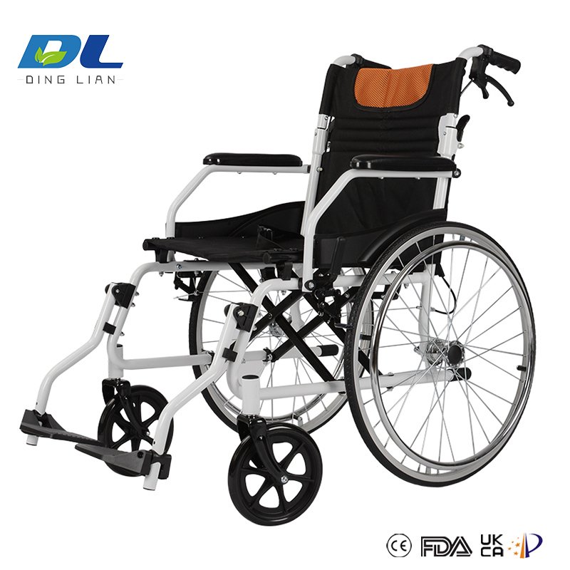 DL-2017B wheelchair with padded armrests for comfortable long-term seating