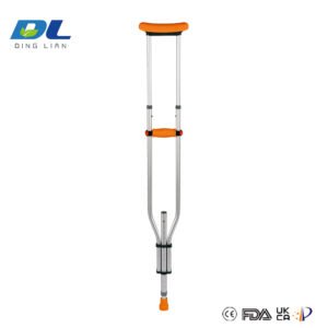Lightweight underarm crutch pair model 5072 designed for rehabilitation mobility