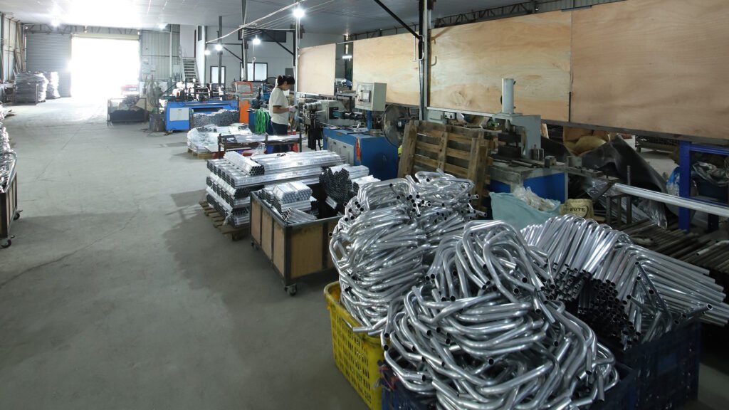 Hardware production area for rehabilitation equipment manufacturing
