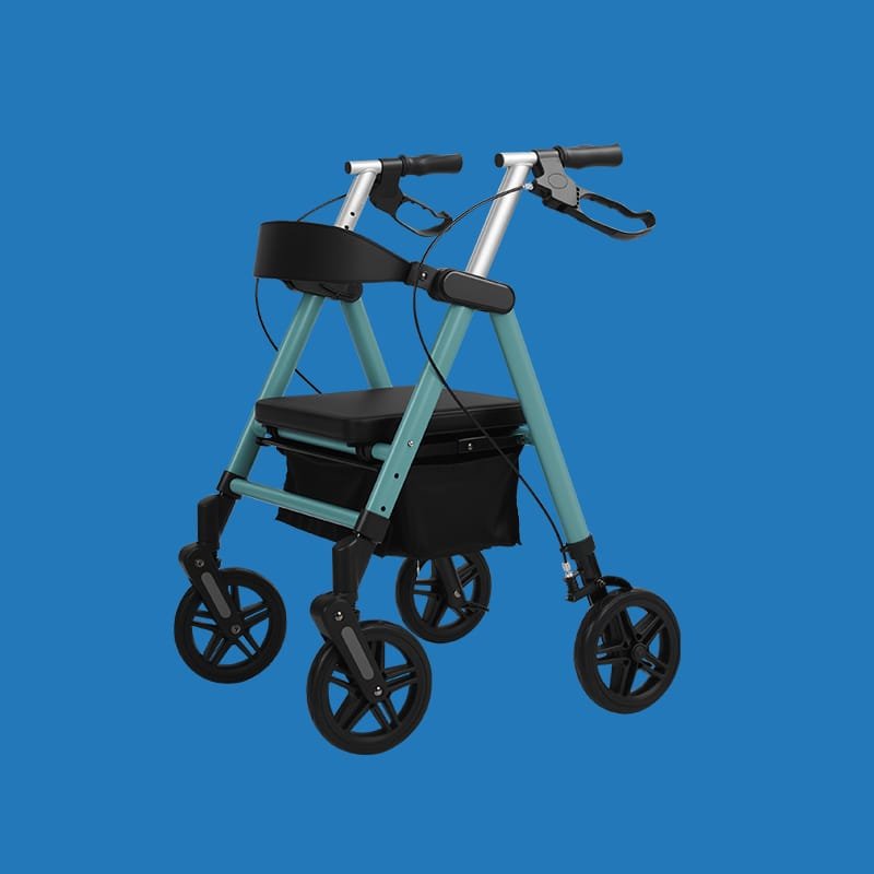 Rollator walkers produced for elderly mobility support in daily care settings