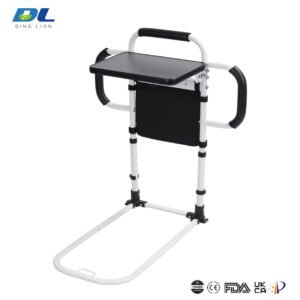 Rear structure of DL-3023 bed assist handle with reinforced frame