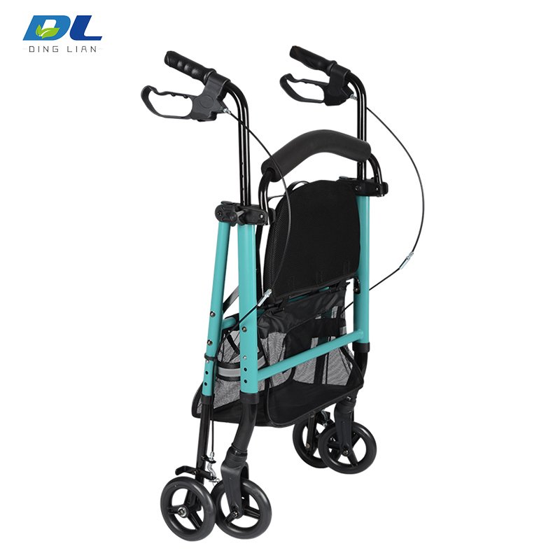 DL-7077C foldable rollator compact storage design for travel and daily mobility convenience