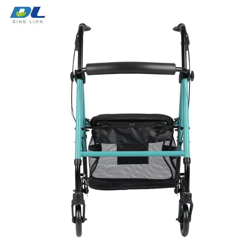 DL-7077C rollator seat with padded support for resting during walking and rehabilitation use