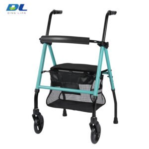 DL-7077B rollator seat padded resting platform for elderly walking and mobility breaks