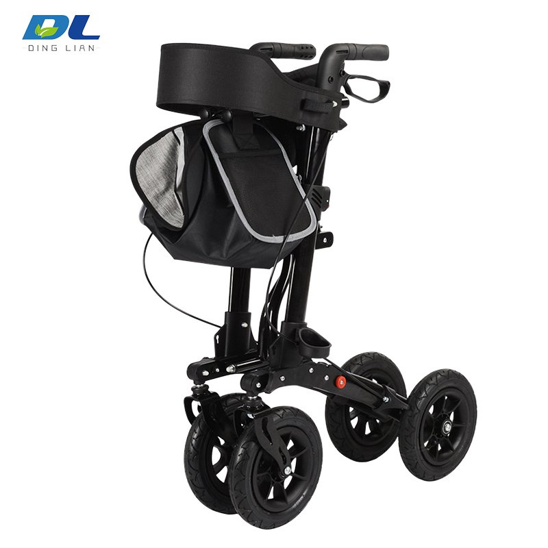 DL-7078B foldable rollator walker compact storage design for travel and home use