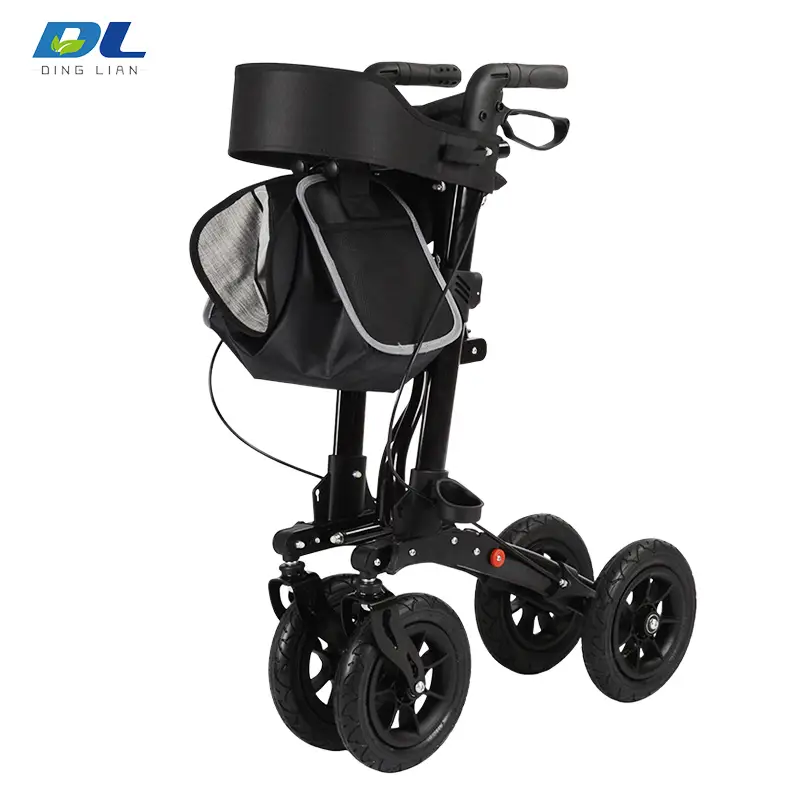 DL-7078B foldable rollator walker compact storage design for travel and home use